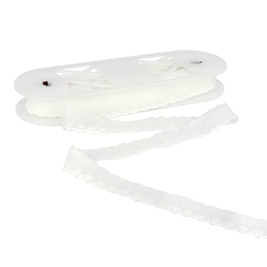 1" Red Eyelet Embroidered Lace Trim by Celebrate It®